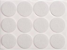 Протектор самоклеючий антиковзкий VOREL, 28мм набір 12шт. (білі) [60/720] VR-74833