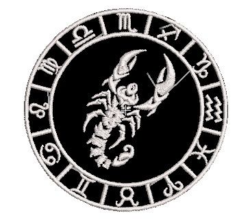 Шеврон знак зодіаку СКОРПІОН