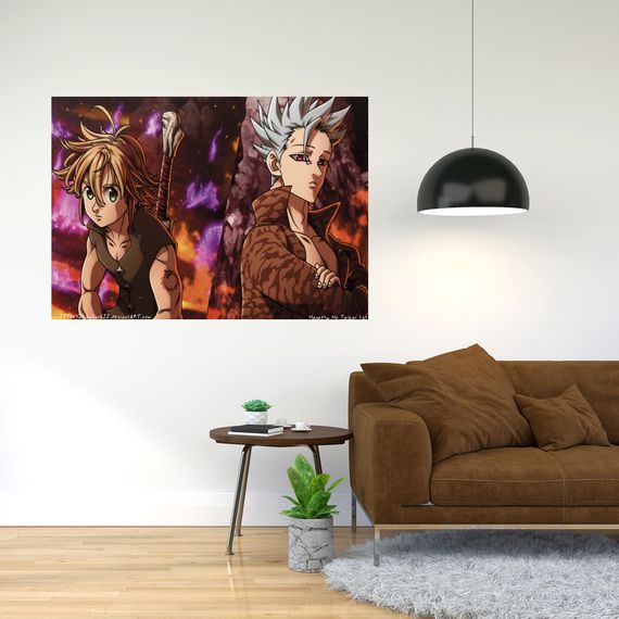 Плакат-постер з принтом Кавун Nanatsu no Taizai - Сім смертних гріхів А0 ПЛ000822(А0)