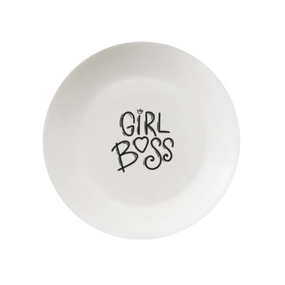 Тарілка Girl boss 25см склокераміка (подарункова уп) 1246 Кварта