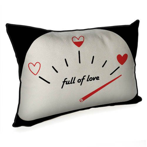 Подушка для інтер'єру з мішковини Full of love 45x32 (43PHB_21L004) | Зображення 2