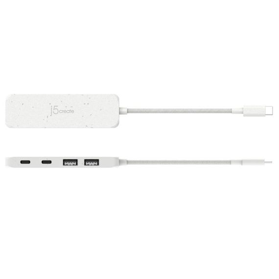 Хаб J5create JCH342EW-N USB-C на 2 USB-A/2 USB-C, білий | Зображення 3