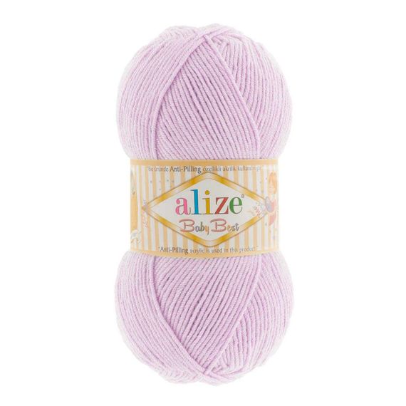 Пряжа Alize Baby Best No 27 (Алізе Бебі Бест) – 10% Бамбук, 90% Антипілінг Акрил, 100г/240м