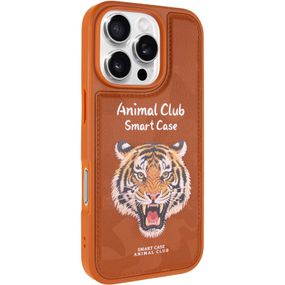 TPU+PC чохол Animal Club для Apple iPhone 16 Pro Max (6.9") Chocolate Brown