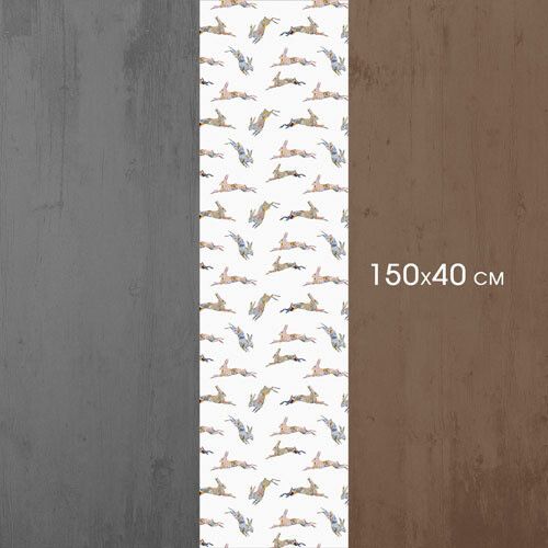 Дорожка на стол Кролики 150x40 см (DR__24A004) | Зображення 2