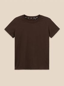 Футболка однотонна жіноча LAWA WBC02531 M Шоколадний shop (2000999617171)