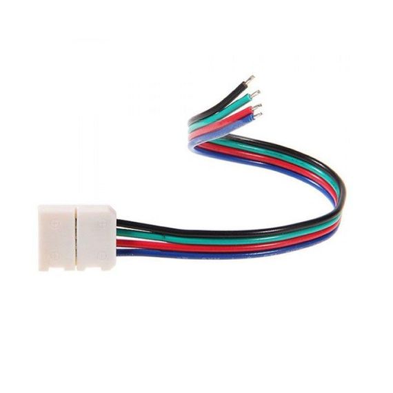 Кабель PROLUM для стрічки 5050 RGB 10 мм + 1 затиск