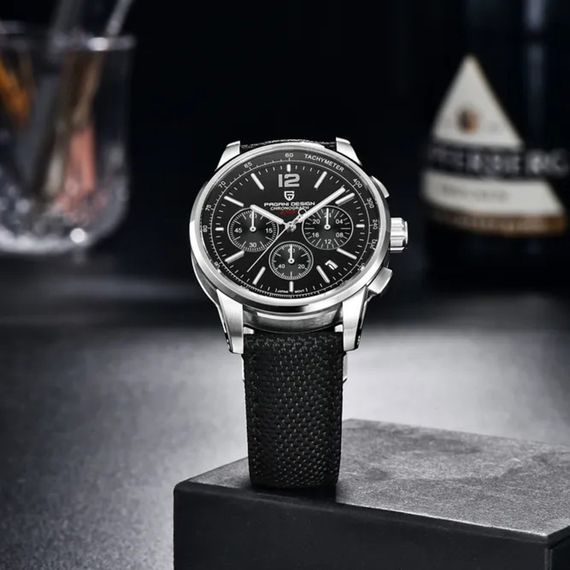 Чоловічий годинник Pagani Design YS008 Silver-Black | Зображення 2
