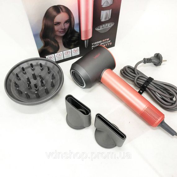 Фен с холодным воздухом для укладки VGR, Фен с регулировкой температуры для укладки GT-12 | Зображення 9