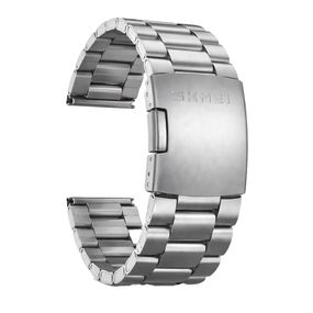 Металевий браслет для Skmei 1975 Silver сріблястий сталевий ремінець