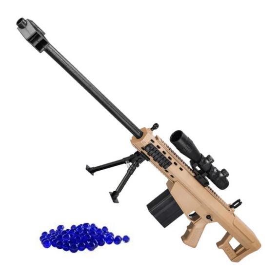 Детская Игрушечная Снайперская Винтовка На Орбизах Barrett Электрический Гель Бластер На Аккумуляторе 87 см