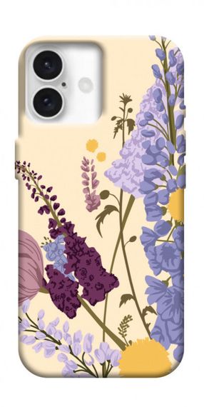 Чохол з картинкою Flowers art для Apple iPhone 16 (6.1")