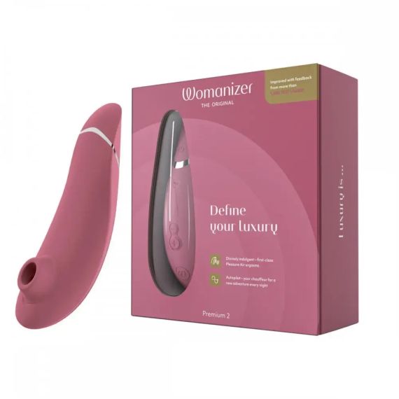 Вакуумний кліторальний стимулятор Womanizer Premium 2 Respberry Sex Aura