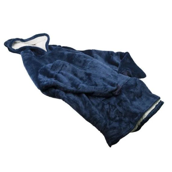 Толстовка-плед с капюшоном для мужчины и женщины - / Плед толстовка, худи Бордо | Зображення 4