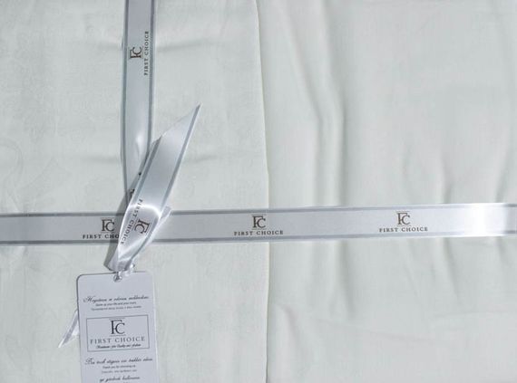 Постельное белье First Choice Jacquard Satin 200х220 Herra White | Зображення 2