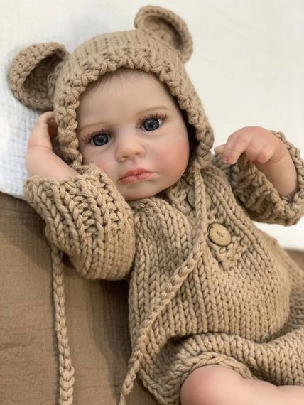 Силіконова Колекційна Лялька Реборн Анатомічний Новонароджений Хлопчик Немовля Міккі (Вінилова Лялька) 50 см Reborn | Зображення 2