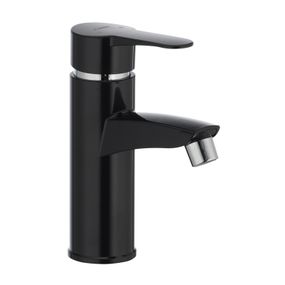 Змішувач для умивальника PLAMIX Sergio-001 Black PM0030