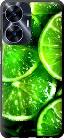 Чохол на Realme C55 Зелені часточки лимона "852b-2992-2448"