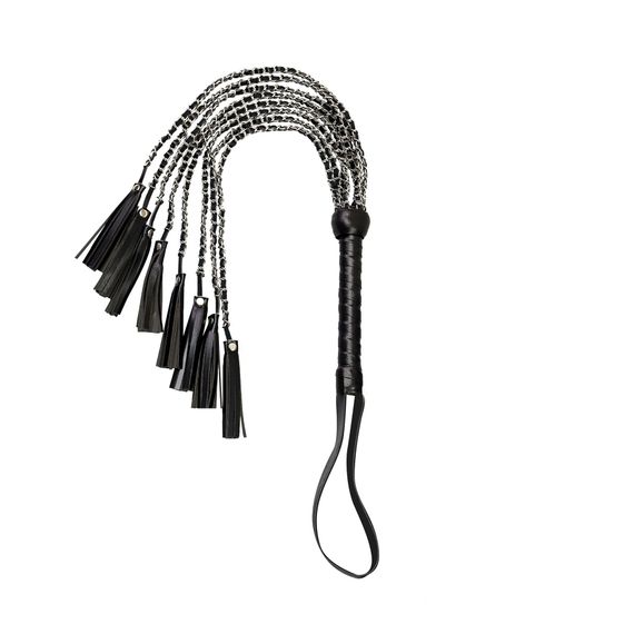 Ажурний батіг з екошкіри Art of Sex Brianna Чорний | Зображення 4