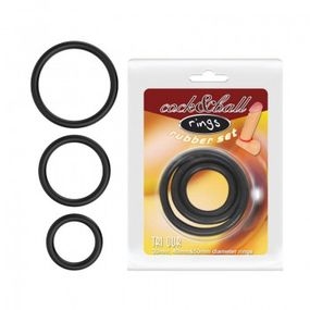 Набор эрекционных колец COCK AND BALL RINGS sexstyle