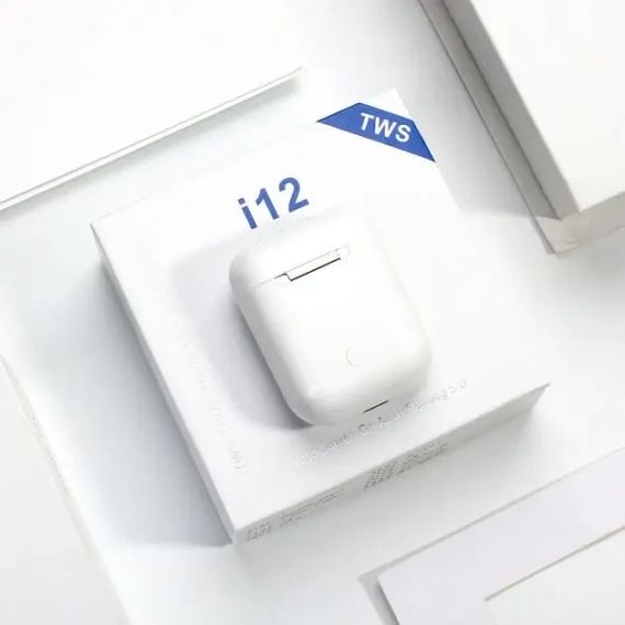 Беспроводные сенсорные наушники i12 TWS | Зображення 1