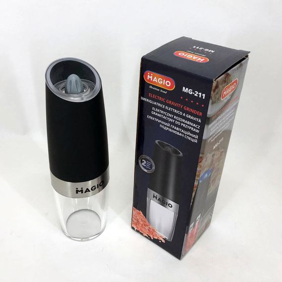 Електричний гравітаційний подрібнювач спецій MAGIO MG-211, Млин для солі Електро молка | Зображення 4