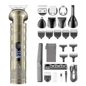 Набір VGR V-110 8в1 Professional для догляду за волоссям, бородою, триммер для носа