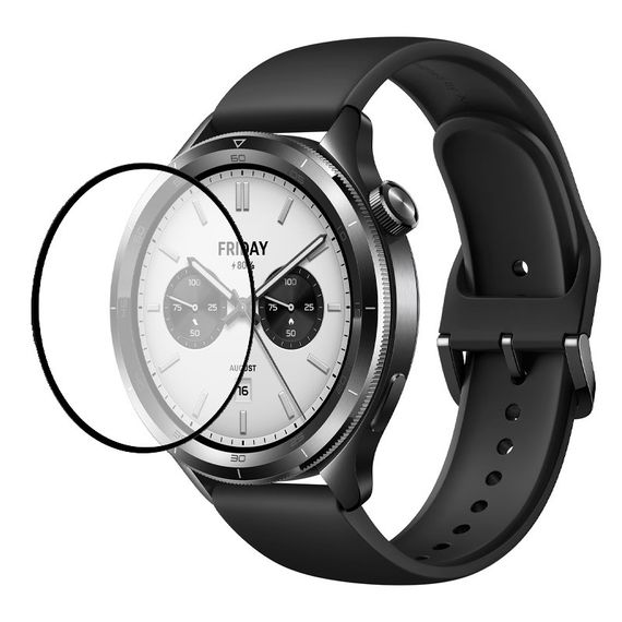 Полімерна плівка 3D (full glue) (тех.пак) для Xiaomi Watch S4 Чорний