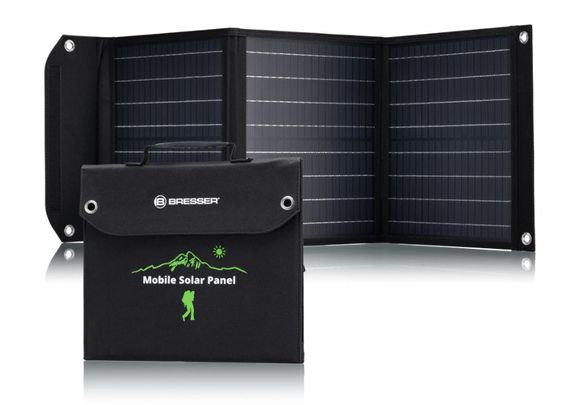 Портативний зарядний пристрій сонячна панель Bresser Mobile Solar Charger 40 Watt USB DC (3810040) 930149