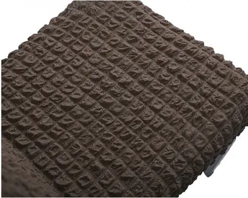 Комплект чехлов на стулья без оборки 6 штук (коричневый) | Зображення 2