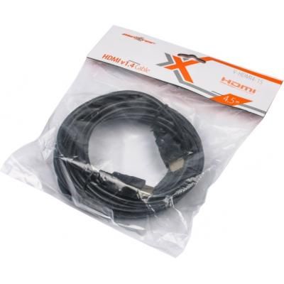 Кабель мультимедийный HDMI to HDMI 4.5m Maxxter (V-HDMI4-15) (V-HDMI4-15) | Зображення 1