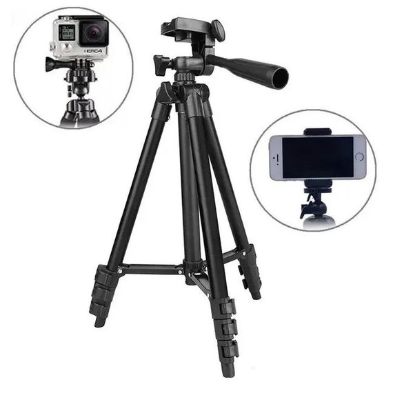 Штатив для зйомки Tripod 3120 PRO | Штатив для веб-камери | Штатив для горизонтальної зйомки Підставка під телефон тринога | | Зображення 1