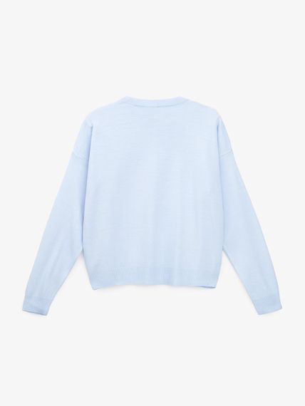 Джемпер однотонний жіночий GENUA G01106-0007 L/XL Блакитний shop (2000999550386) | Зображення 3