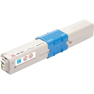 Тонер-картридж BASF OKI C310/330/510/530 Cyan 44469716 (KT-MC352-44469716) | Зображення 2