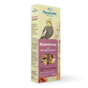 Ласощі для папуг Природа Колосок мультифрукт 140 г