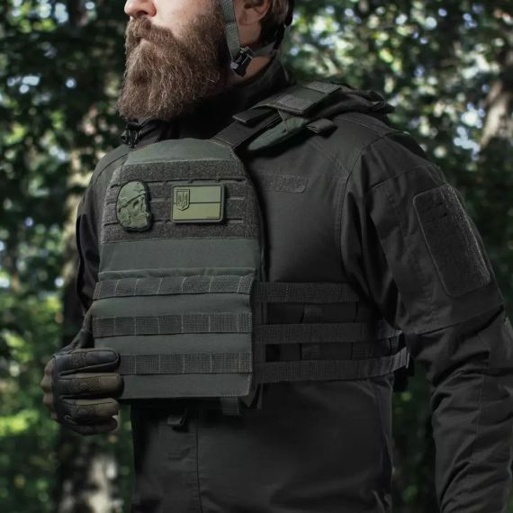 Плитоноска MVP Lite Ukrarmor Modular Vest Platform, плитоноска-носій Cordura MOLLE ЗСУ, страйкбол, колір Олива | Зображення 7
