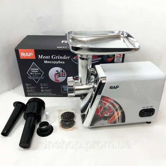 М'ясорубка з нержавіючої сталі з насадками, Потужна універсальна м'ясорубка 'ясорубки для ковбаси MB-61 | Зображення 6