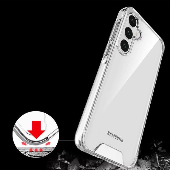 Чохол TPU Space Case transparent для Samsung Galaxy A55 Прозорий | Зображення 3