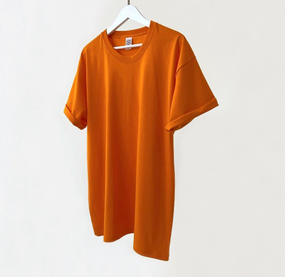 Мужская футболка классическая с коротким рукавом OW0001 цвет оранжевый размер S