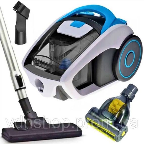 Пылесос с турбощеткой без мешка Crownberg CB-0116 контейнерный пылесос для сухой уборки с фильтром НЕРА VR-70