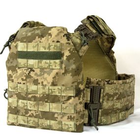 Плитоноска Plate Carrier зі швидким скиданням IRR Cordura 500 D Піксель ММ-14 (pixel)