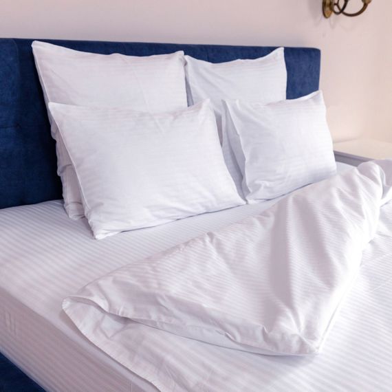 Простирадло SoundSleep готель сатин-страйп 240х260 см біле (92891012) | Зображення 3