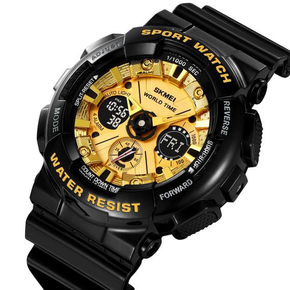 Годинник S2kmei 2118BKGD Black-Gold | Зображення 2