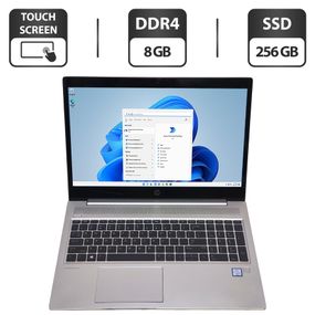Ноутбук HP ProBook 450 G6 / 15.6" (1366x768) TN Touch / Intel Core i5-8265U (4 (8) ядра по 1.6 - 3.9 GHz) / 8 GB DDR4 / 256 GB SSD / Intel UHD Graphics 620 / WebCam б/у