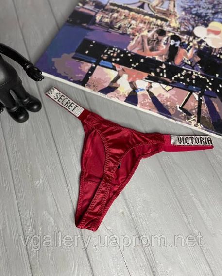 Жіночі стрінги Victoria's Secret зі стразами, трусики Вікторія Сікрет стрінги | Зображення 1