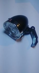 Ліхтар передній (в зібраному) велосипедний (3 діоди, чорний) (mod:Five red leds) DS