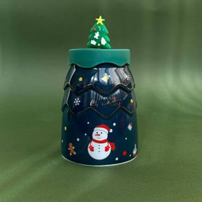 Склянка новорічна Merry Christmas 13334 400 мл зелена