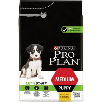 Сухой корм для собак Purina Pro Plan Dog Medium Puppy с высоким содержанием курицы 3 кг (7613035114869) | Зображення 1