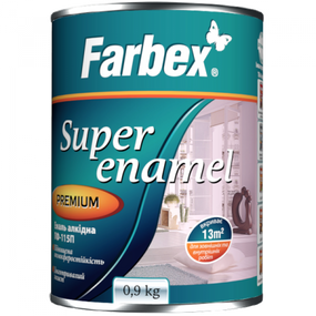 Емаль алкідна ПФ-115П зелена ТМ "Farbex" -0,9 кг.
