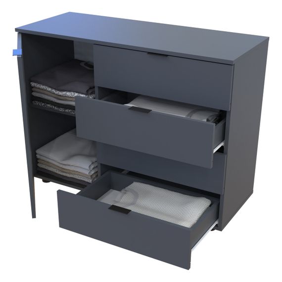 Комод в гостиную Doros Гелар GС1 100х40х81,2 см Графит (DRS-011288) | Зображення 3